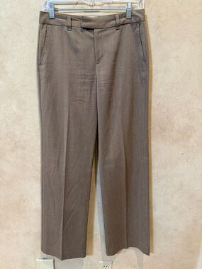 Women’s stretch at waist Classic Straight-Leg Dress Pants — Brown size 2